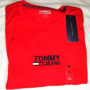 Tommy Hilfiger Red Short Sleeve T shirt Size XL